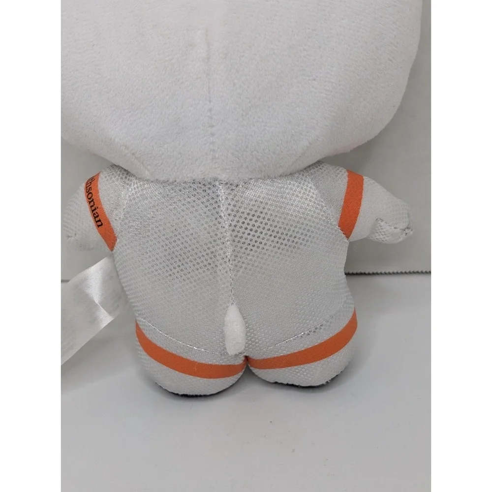 Sanrio Hello Kitty NASA Smithsonian Orange Astronaut Space Suit Sequin Plush 8" - Picture 6 of 7